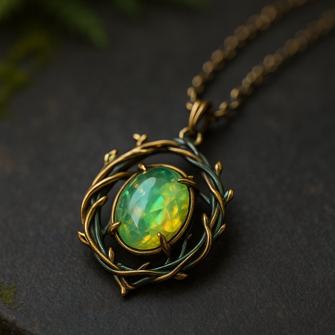 Green Opal Nature Necklace