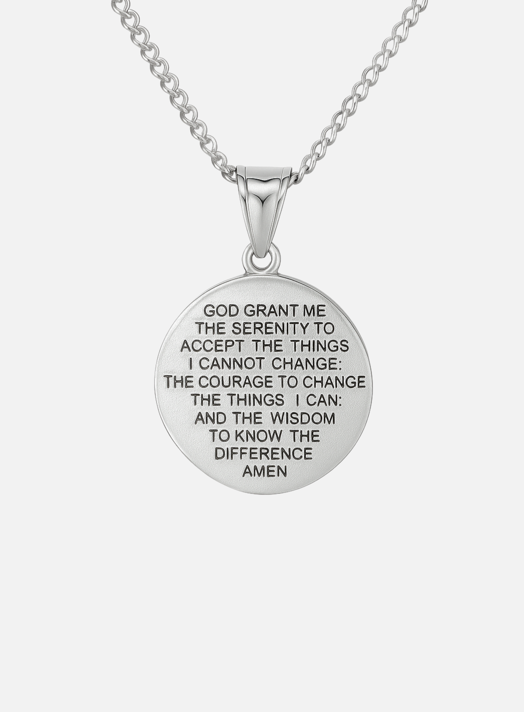 VIRGIN MARY QUARTER NECKLACE