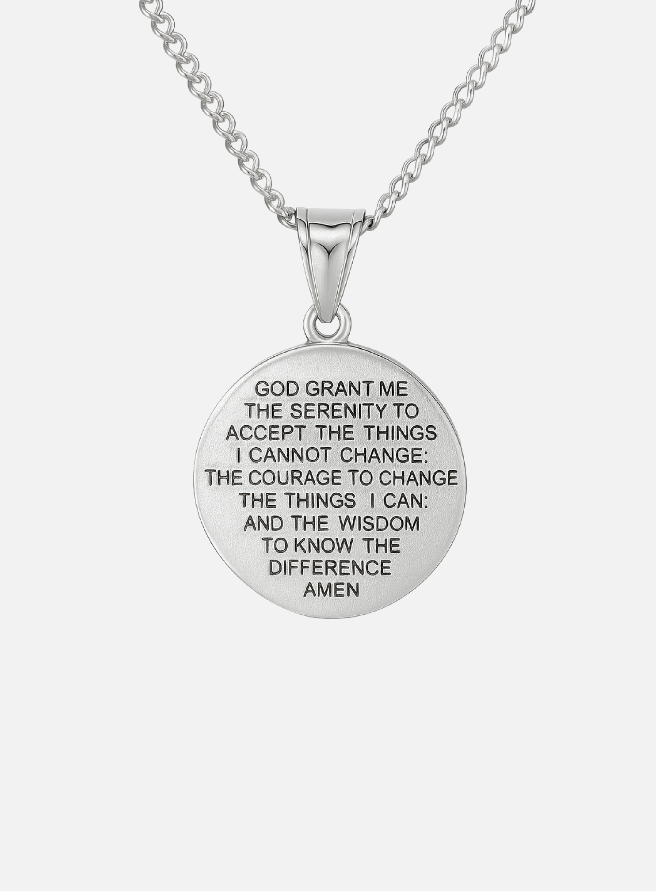 VIRGIN MARY QUARTER NECKLACE