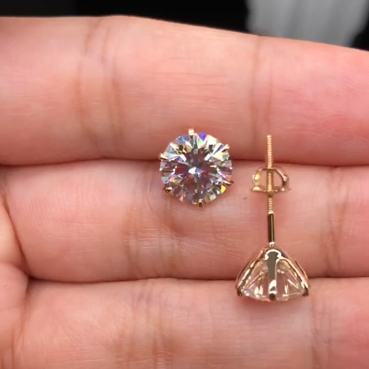 Chic White Gold Tera Earrings /