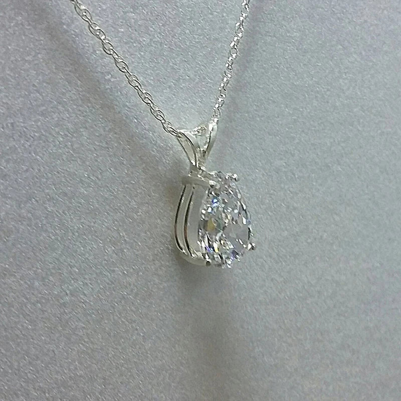 Dahlia Crystal Drop Necklace