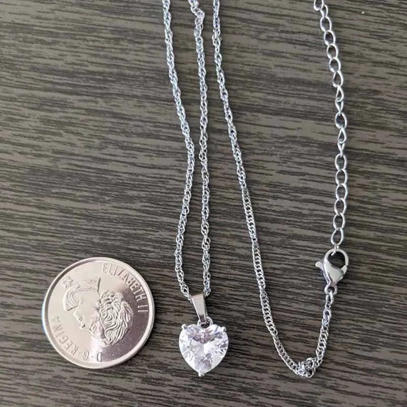 Vionara Luxe Cut Heart Pendant Necklace