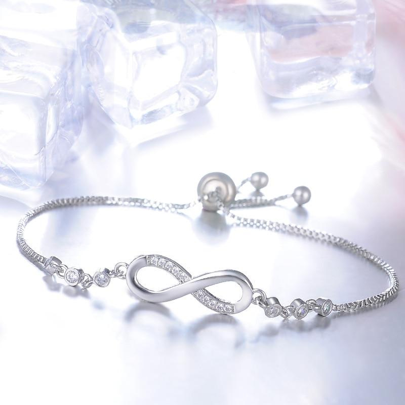 Chic Rose Gold Infinity Adjustable Bracelet