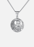 VIRGIN MARY QUARTER NECKLACE