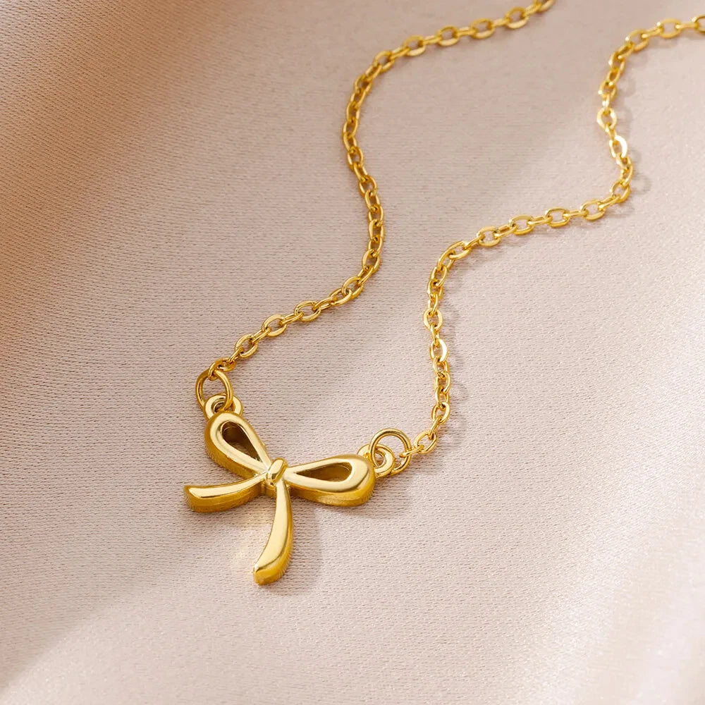Norina Petite Ribbon Detail Necklace