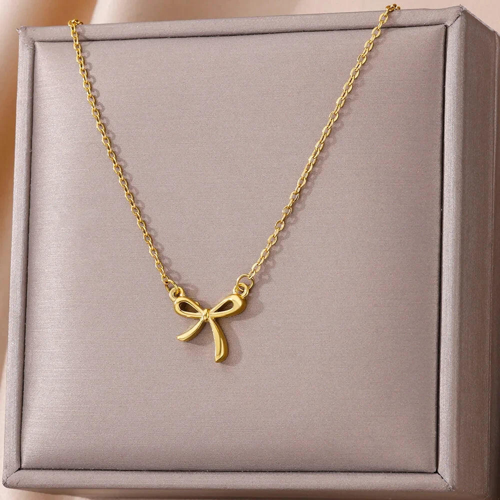 Norina Petite Ribbon Detail Necklace