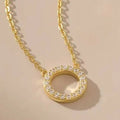 Colette Pavé Circle Necklace