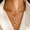 Marvelle Sculpted Knot Tassel Necklace