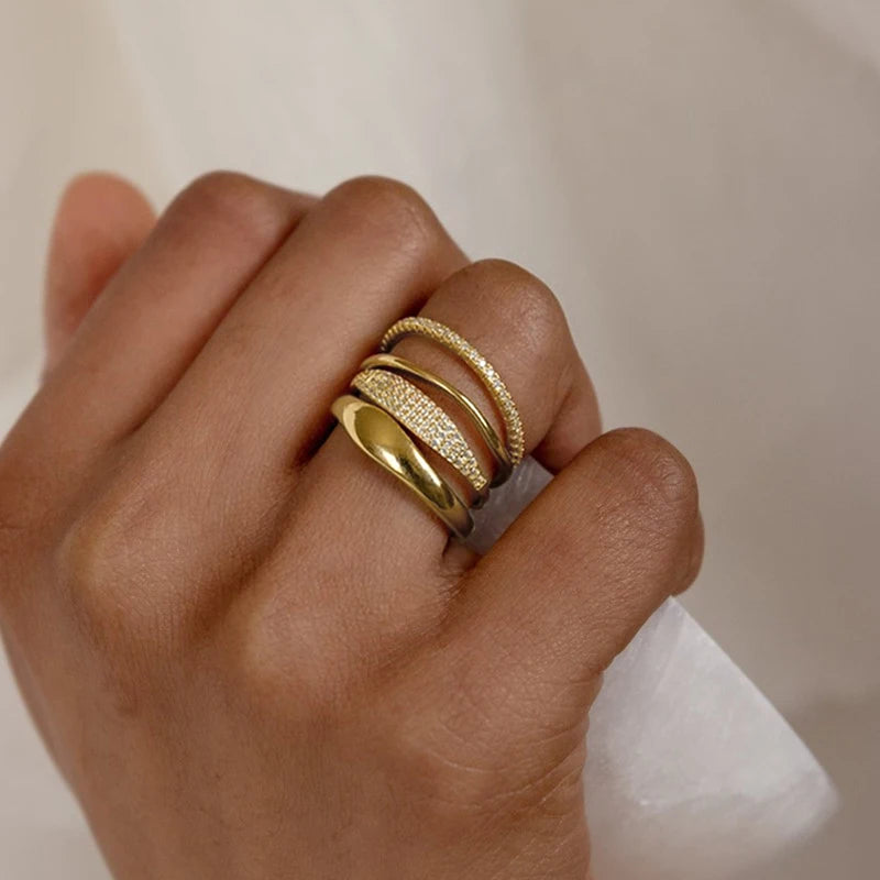 Valencia Luxe Stack Ring Set
