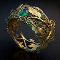 Exotic Crystal Earth Vintage Hollow Crystal Ring