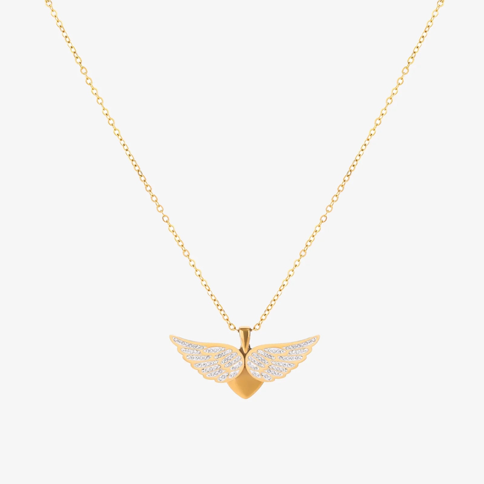 Soaring Angel Wings Necklace | Gold