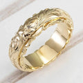 Antique-Inspired Gold Flower Ring /