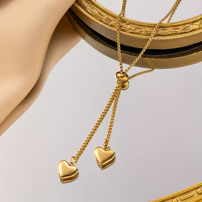 Falling Hearts Necklace