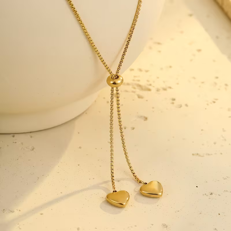 Falling Hearts Necklace