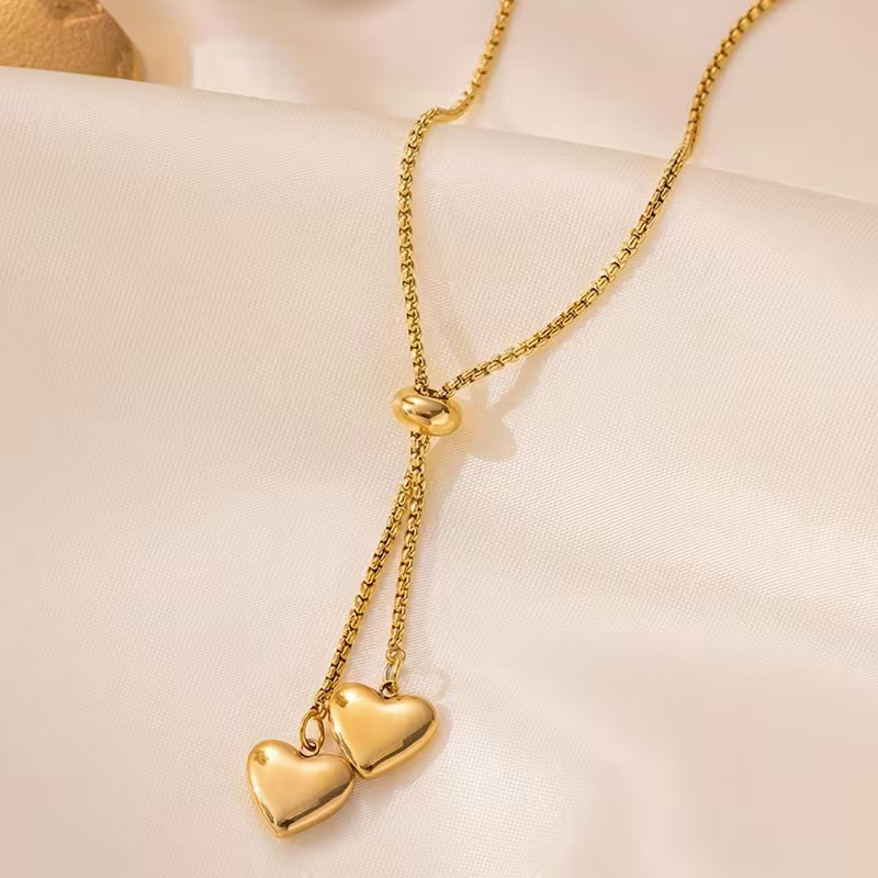 Falling Hearts Necklace
