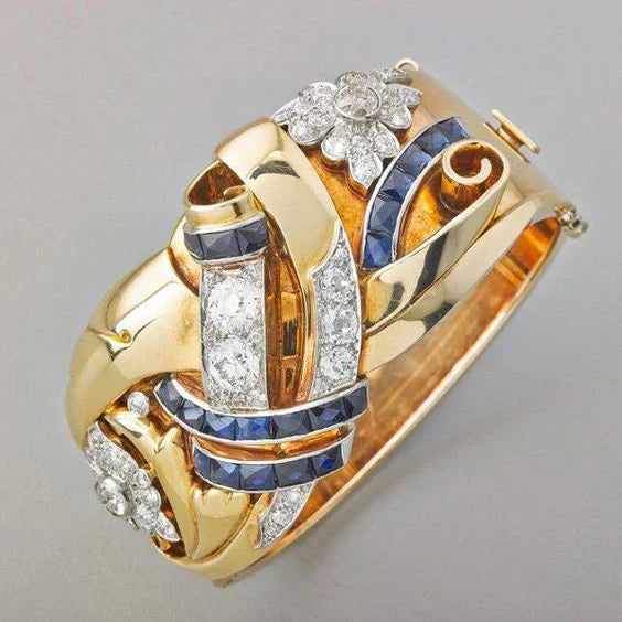 Gold Vintage Zirconia Ring VIP
