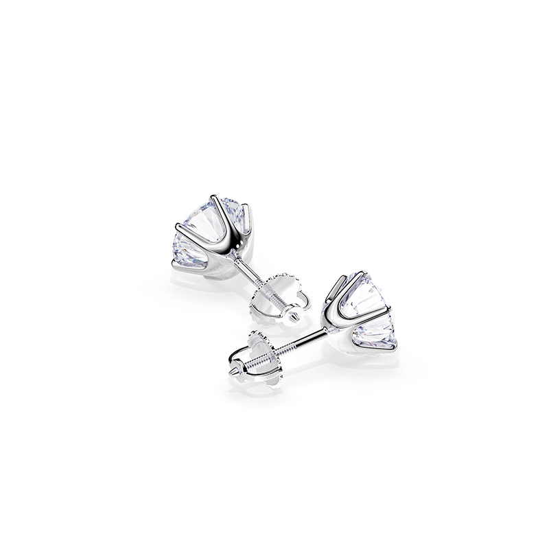 Chic White Gold Tera Earrings /